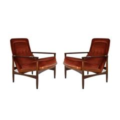 Pair of Torbjørn Afdal for Selig Lounge Chairs