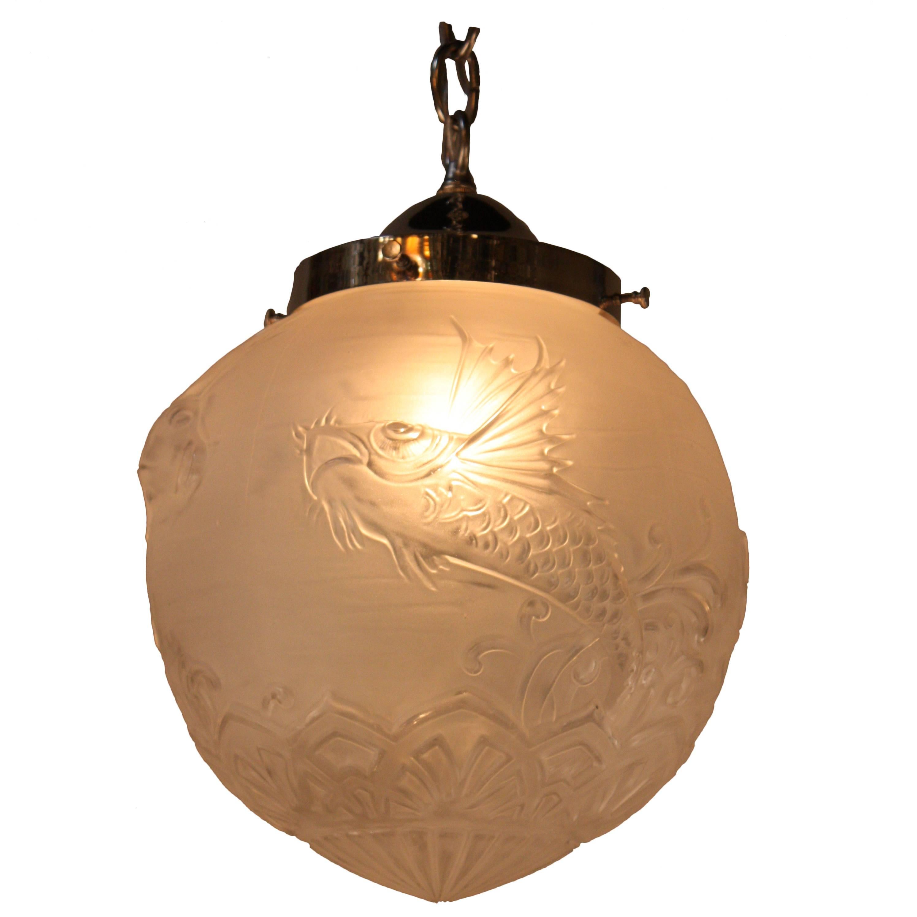 French Art Deco Chandelier by Pierre D
Avesn