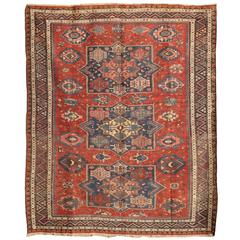 Antique 19th Century Caucasian Soumak Rug