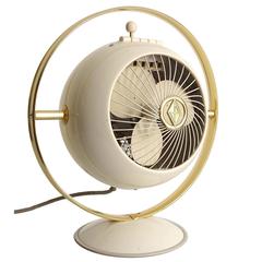 Mid-Century Saturn Design Electric Fan, 1950s Space Age Modernist Art Deco 12