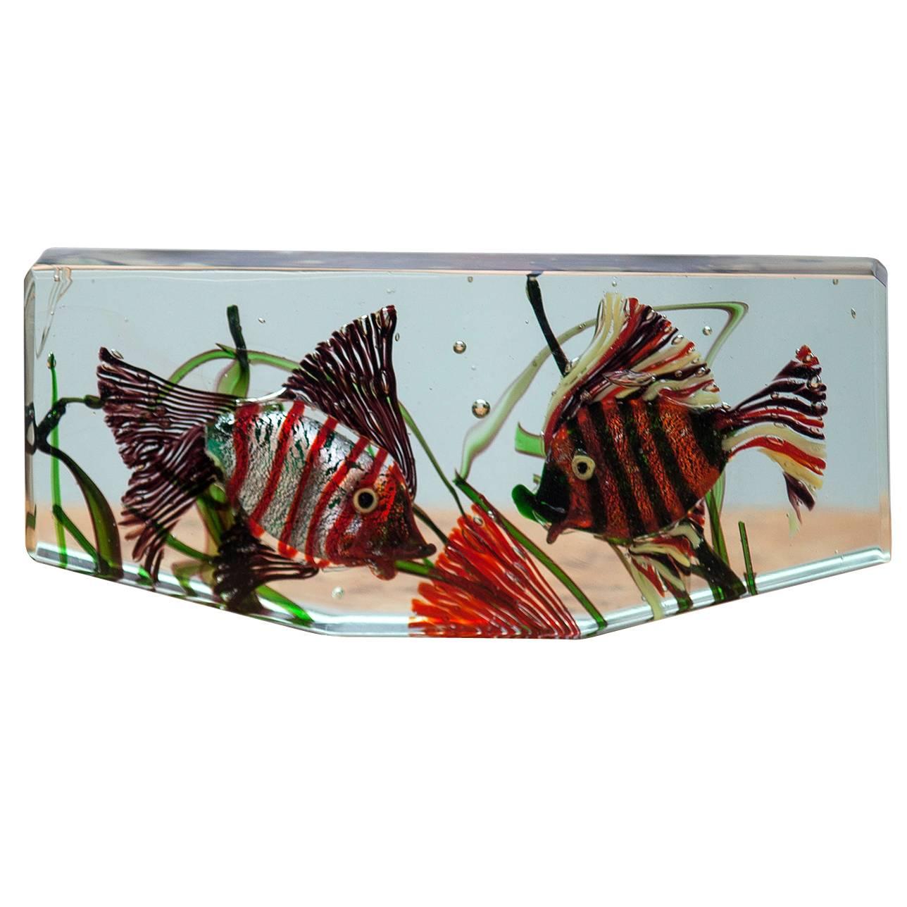 Cenedese Murano Glass Aquarium Object
