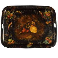 19th Century Painted Tole Tray