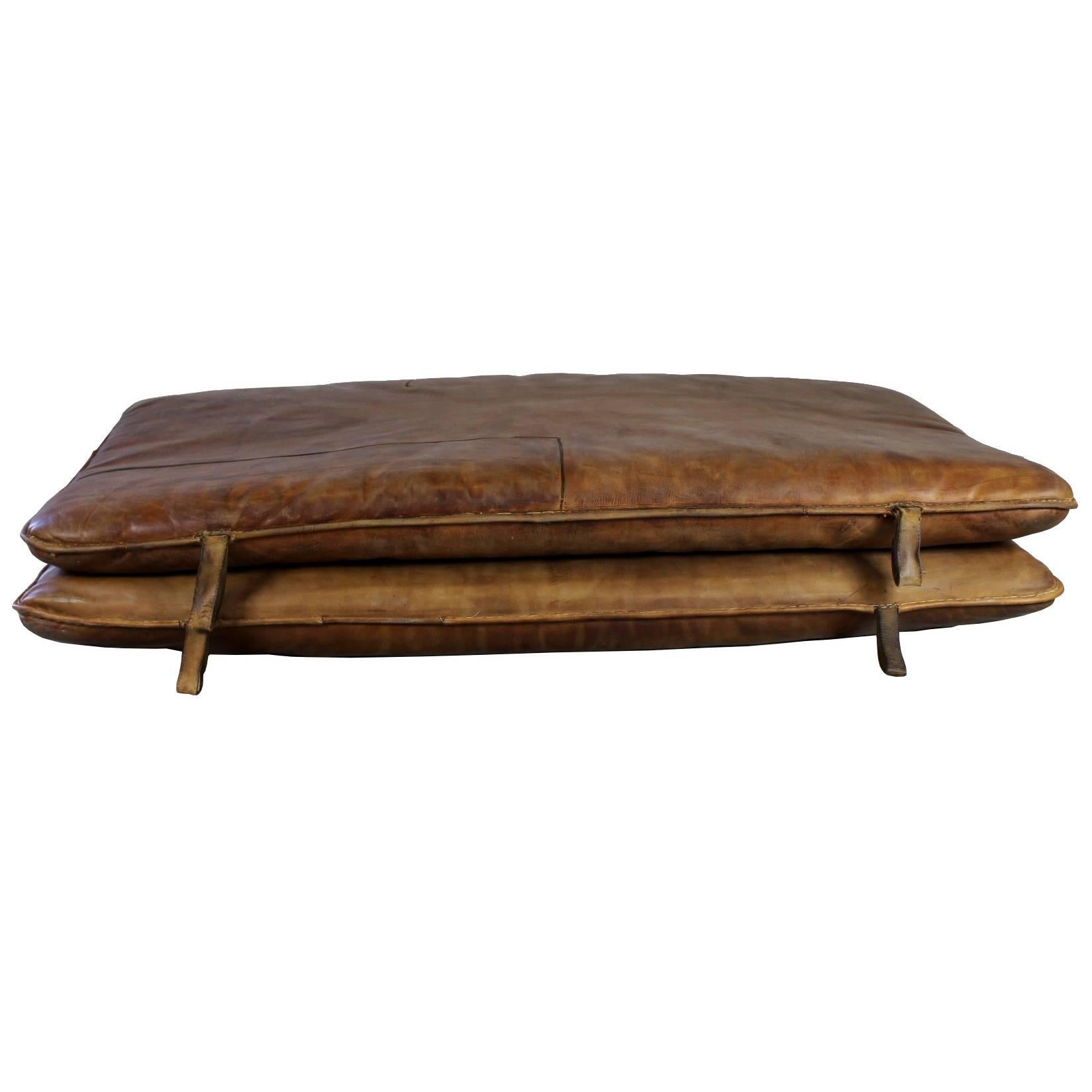 Pair of Vintage Leather Gym Mats, 1930s