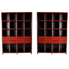Pair of Chinese Scholar’s Document Cabinets