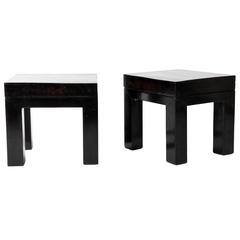 Pair of Gt Atelier Terracotta Slab Side Tables