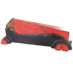 Vintage Wooden Factory Racing Car Art Toy Mold / Pattern 2