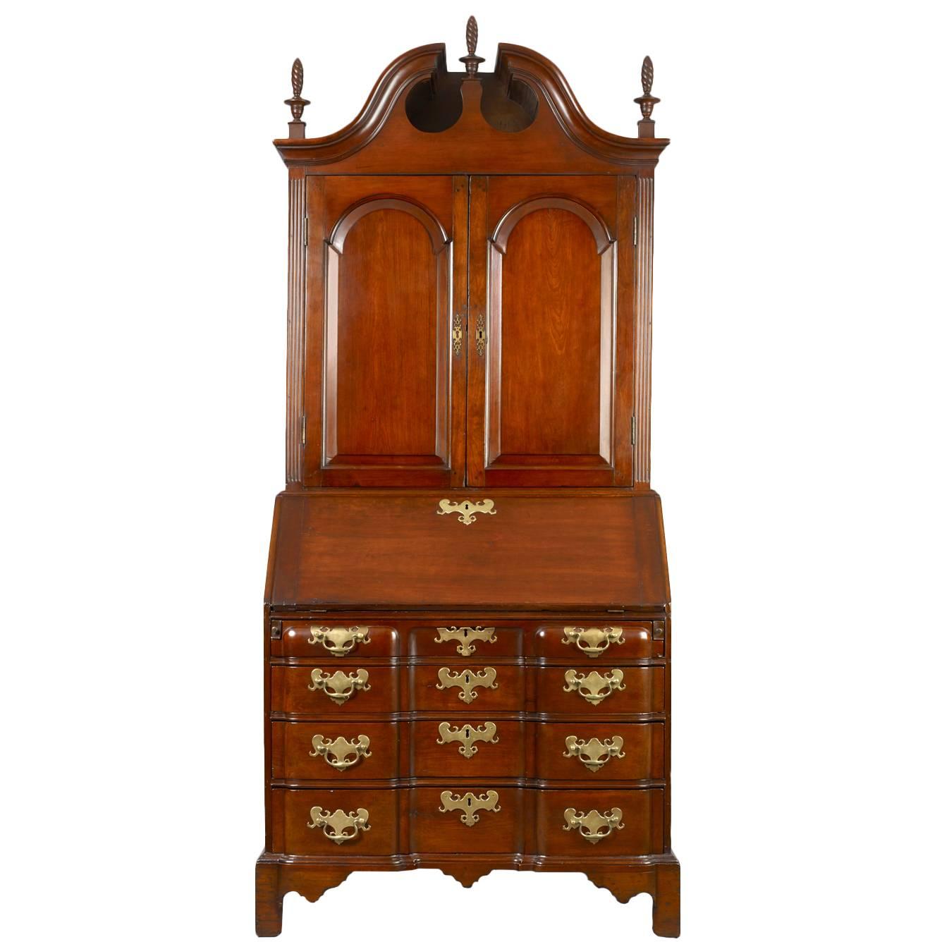 Chippendale Blocked Front Secretary For Sale