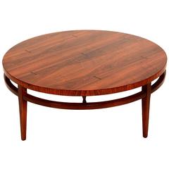 Mid-Century Modern Round Coffee Cocktail Table by Lane after Paul McCobb