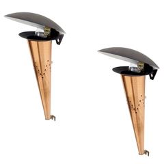 Rare Pair of Norwegian Wall Lights by Elektrik, 1960s 1