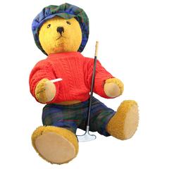 Vintage Quality German Bing Golfing Teddy Bear