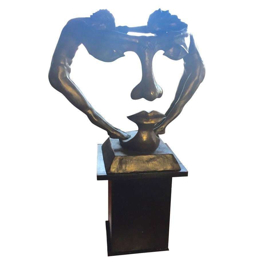 Skulptur „We Two Together“ aus Bronze
