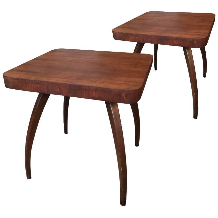 Pair of Halabala End Tables For Sale