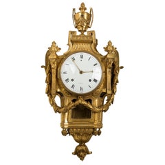 Louis XVI Ormolu Cartel Clock