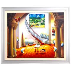 Original Oil On Canvas Painting By, "Ferjo" Untitled Framed 1