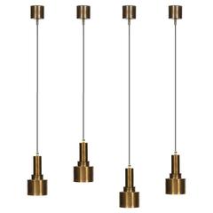 Hans-Agne Jakobsson Rare Set of Four Ceiling Lamps in Copper 11