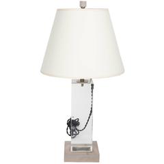 Lucite and Metal Lamp 12