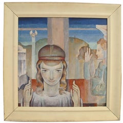 Art Deco WPA Style Figural Painting