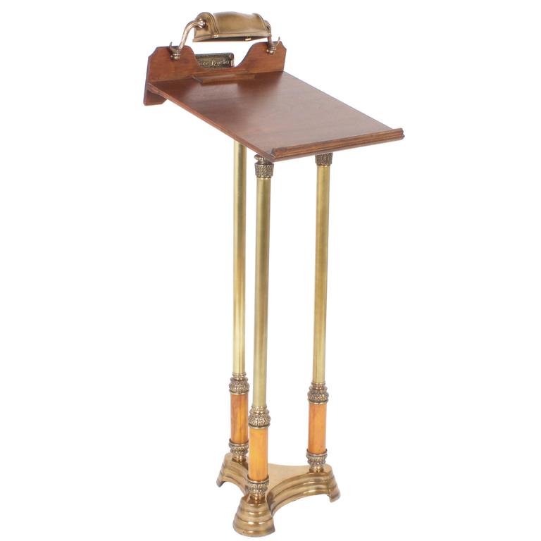 Vintage Lecturn, Book Stand or Podium in the Art Deco Style For Sale at