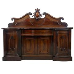 Antique Impressive Carved 19th Century Mahogany Sideboard