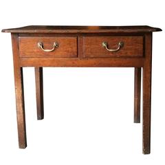 Antique Dresser Low Boy Side Table Solid Oak Georgian, 18th Century