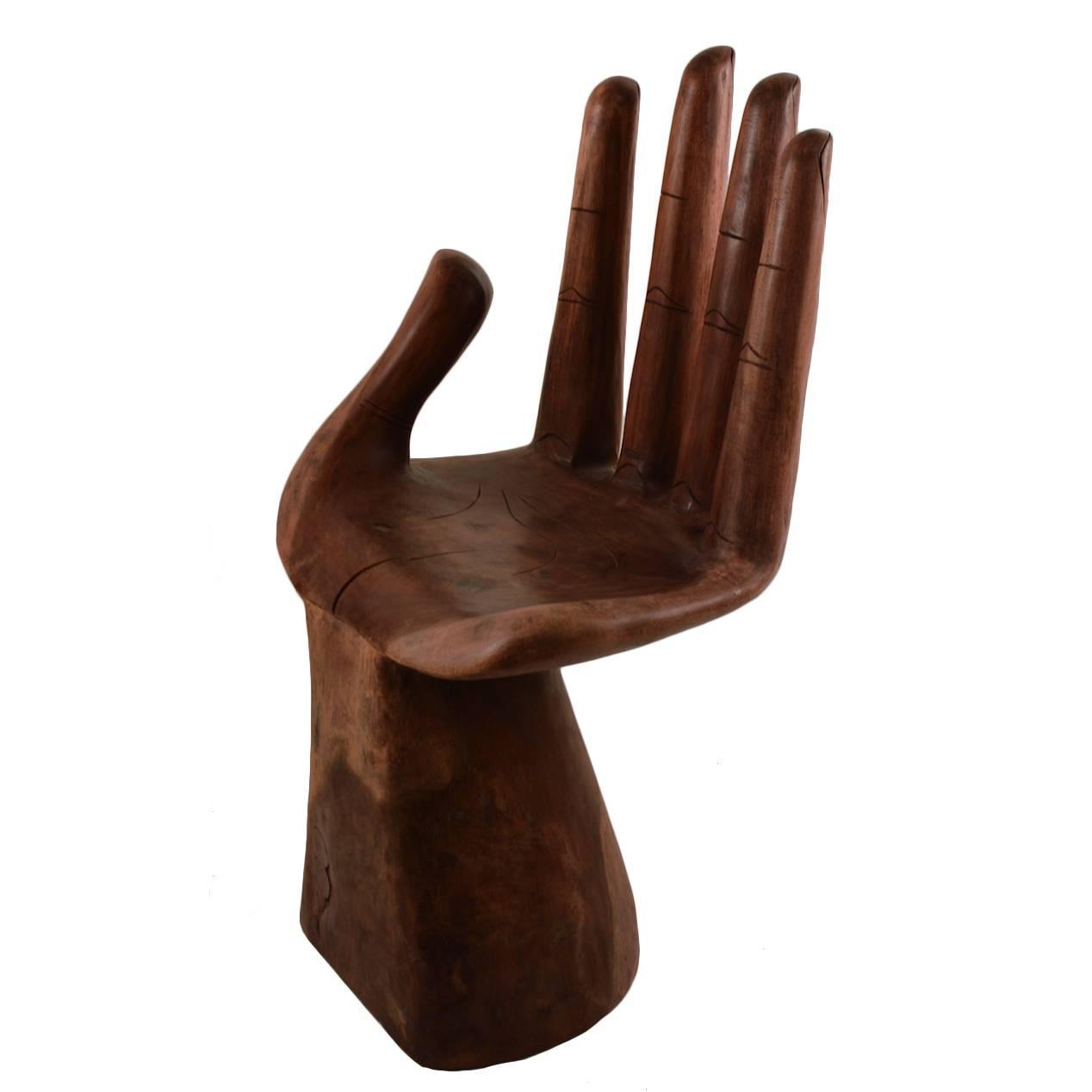 Carved Hand Chair after Friedeberg For Sale at 1stdibs