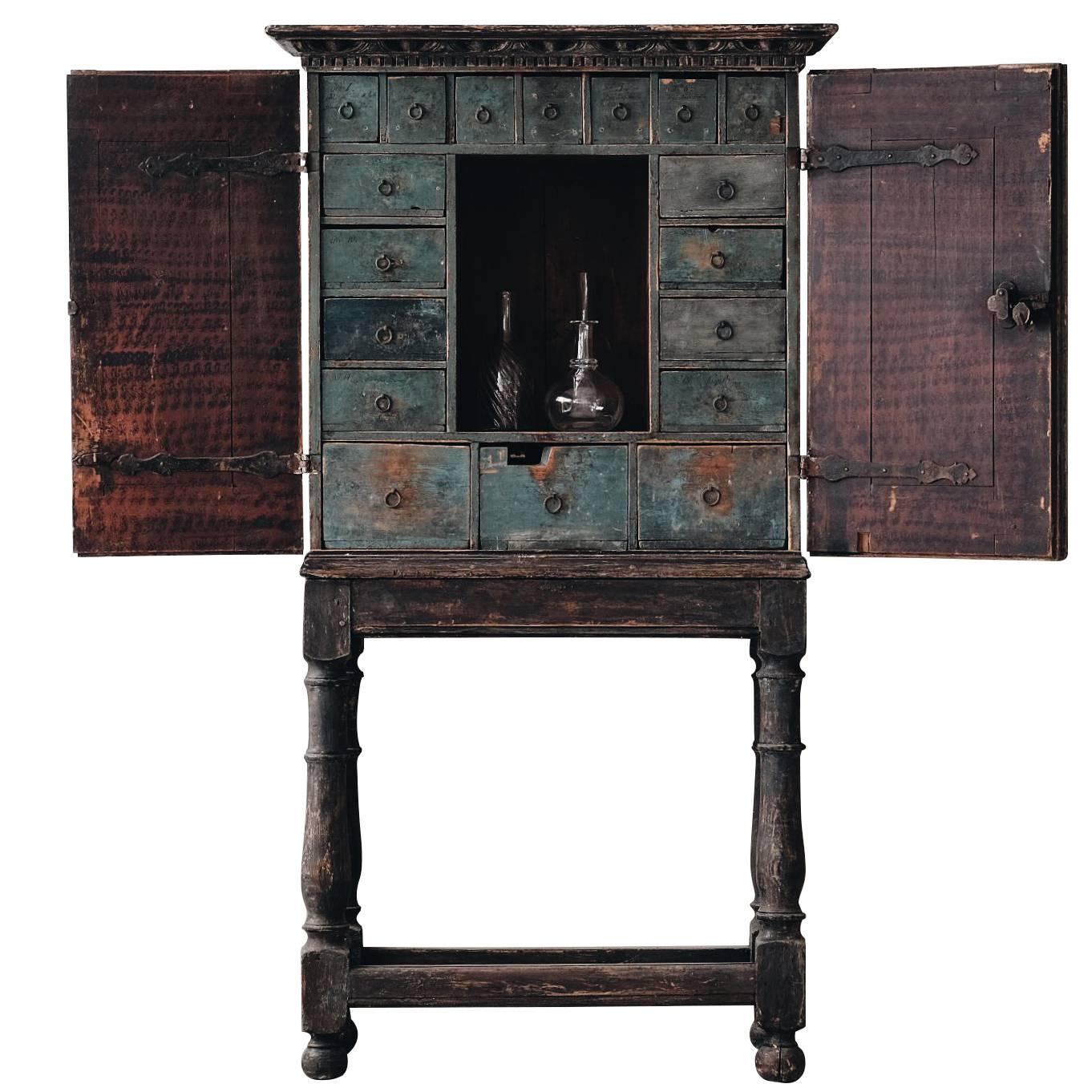 Swedish 18th Century Baroque Cabinet