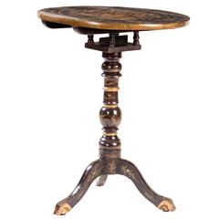 China-Trade Lacquer Tripod Table 8