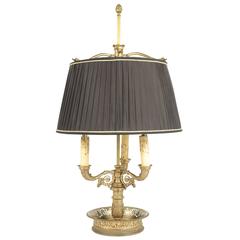 Beautiful Empire Style Lamp of the 19th Century in Gold Gilt Bronze