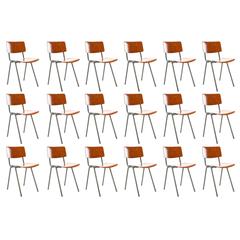 1970s Stock 18+ of School Chairs by Marko Holland in Friso Kramer Style