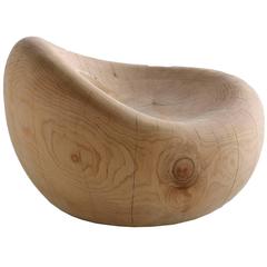 Bahamas Armchair in Natural Solid Cedar Wood Polished Wood 8