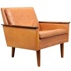 Danish Rosewood and Leather Chair, circa 1960