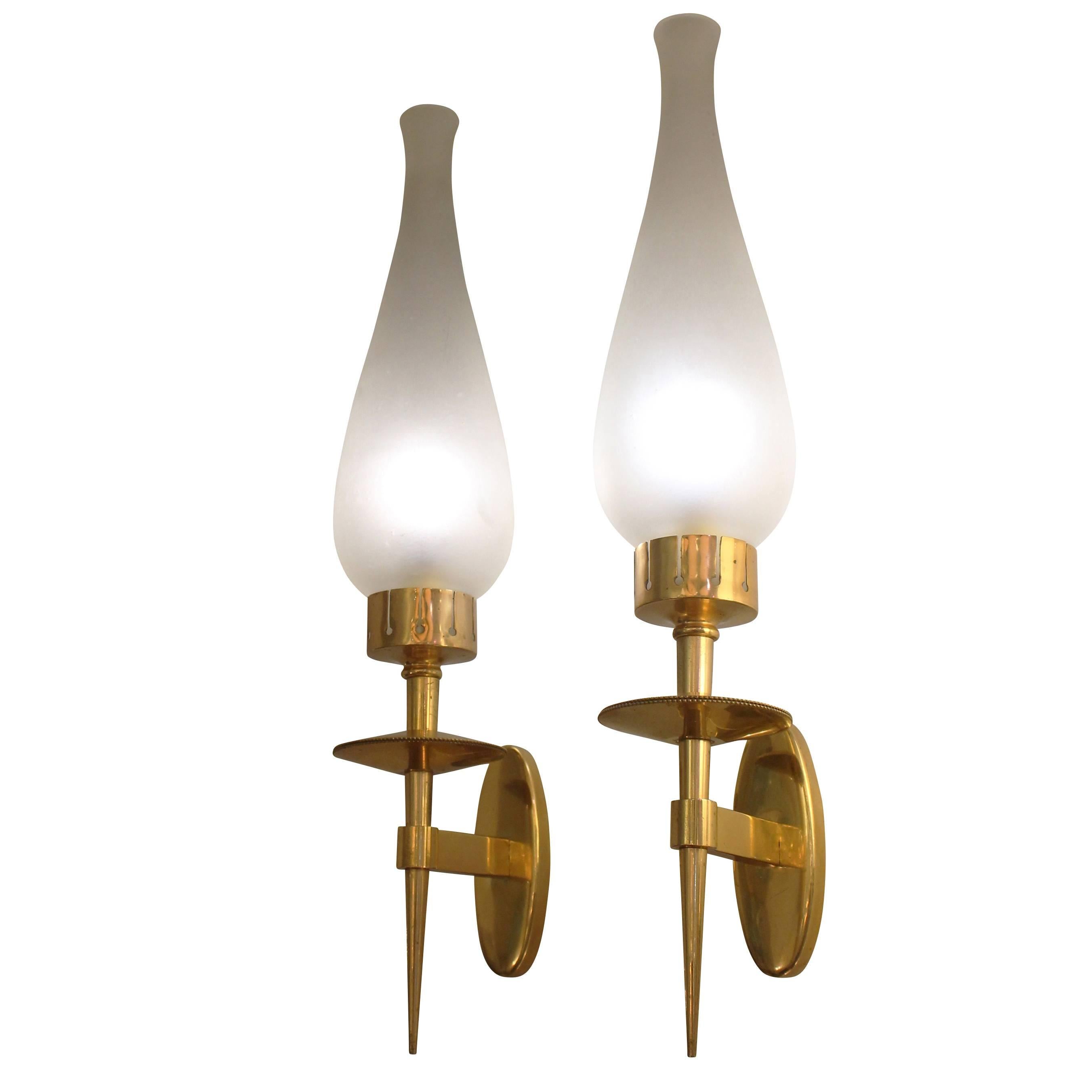 Pair of Sconces in the Manner of Arredoluce