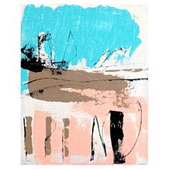'Seafront Breaks' Abstract Seascape Painting by Alan Fears 7