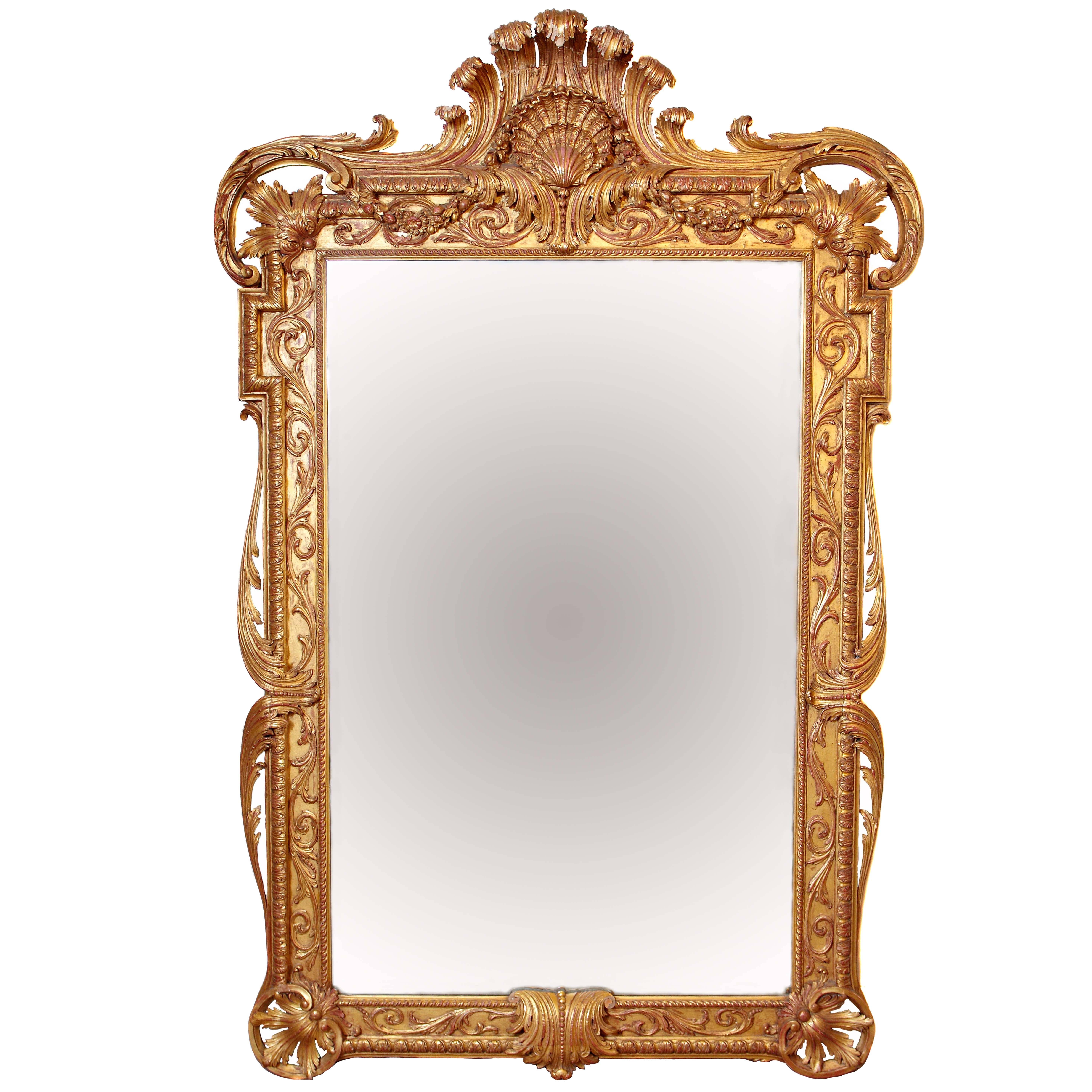 Extra Large Full Length Gold Rococo Dress Mirror