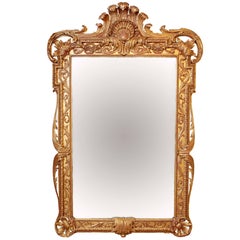 Vintage Extra Large Full Length Gold Rococo Dress Mirror