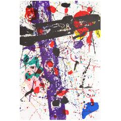 Large Sam Francis Lithograph, Signed Limited Edition