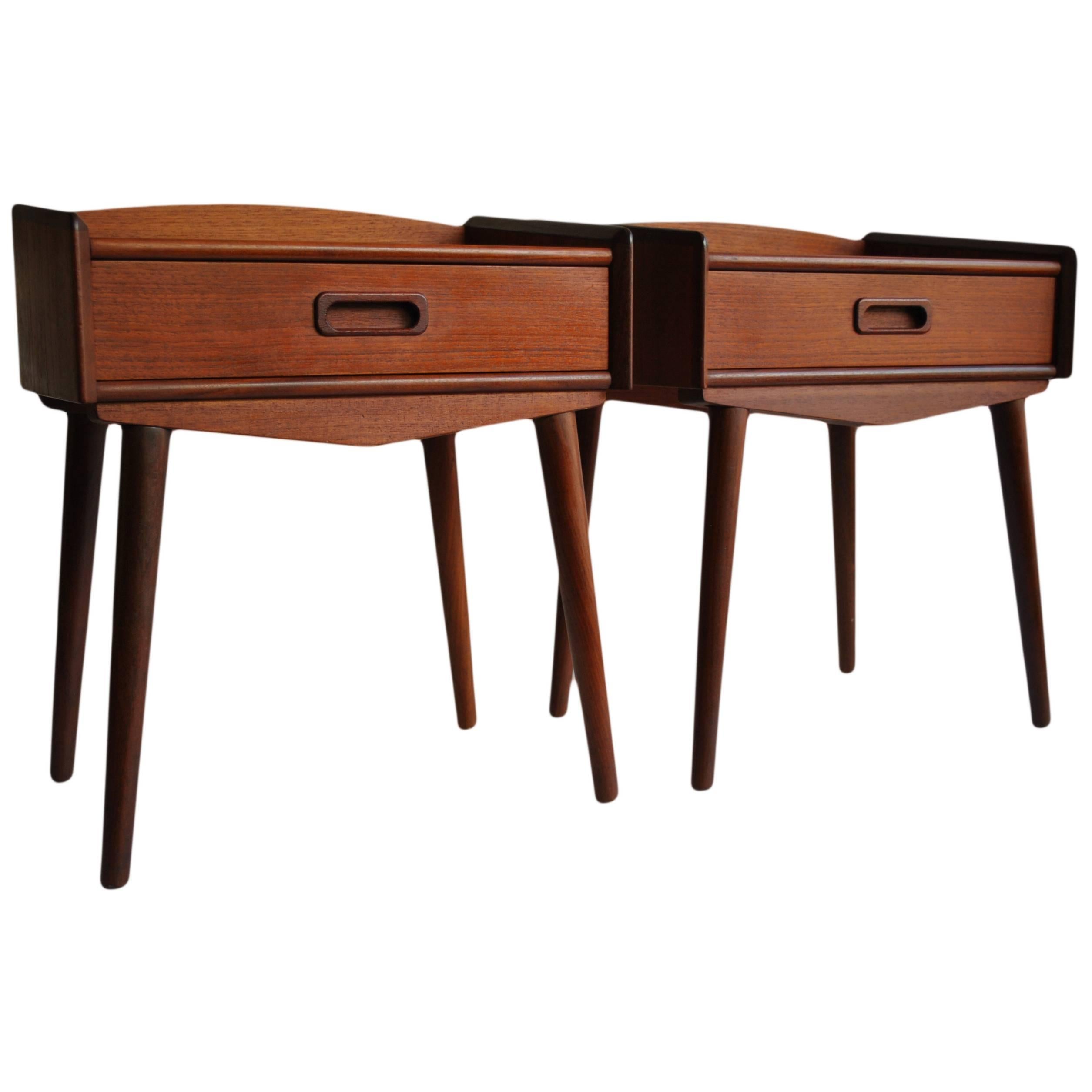 Pair of Danish Mid-Century Nightstands