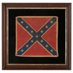 Antique Confederate Parade Flag in the Southern Cross Battle Flag Format