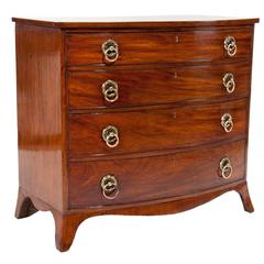 Fine Quality Regency Bow Chest of Drawers