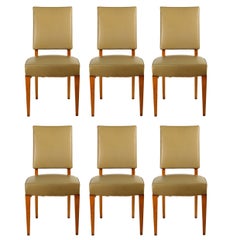 Maxime Old Set of Six Dining Chairs in Ash