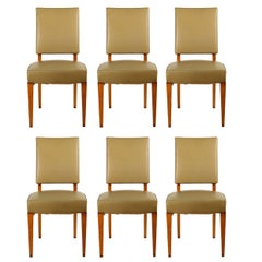 Maxime Old Set of Six Dining Chairs in Ash