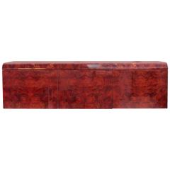 Leon Rosen Pace Hanging Burl-Wood Credenza 12