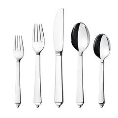 New Pyramid by Georg Jensen Stainless Steel Flatware Set for Eight Service 40 Pc