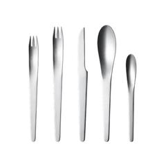 Arne Jacobsen by Georg Jensen Stainless Steel Flatware Set for 12 Service 60 Pcs