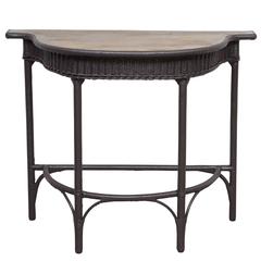 Small Wicker Console Table