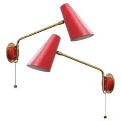 Pair of Stilnovo Swing Arm Wall Lights