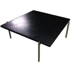 Retro Poul Kjærholm "Table Basse PK61" Granite and Steel Designed, circa 1956