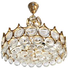 Gilt Brass and Glass Fixture by Palwa