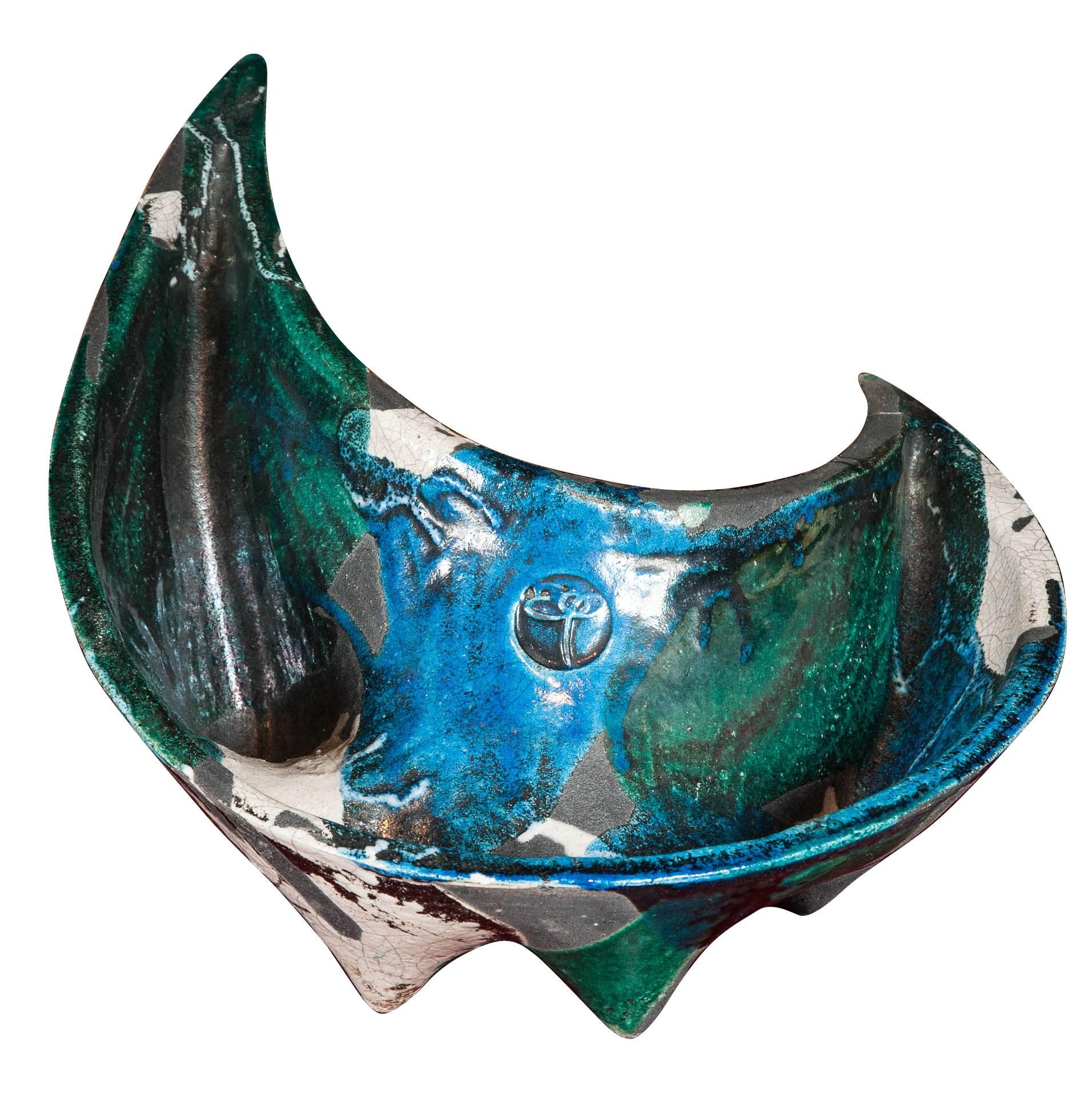 Contemporary Sardinian Raku Vessel