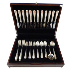 Antique Fleetwood by Manchester Sterling Silver Flatware Service 12 Set of 60 Pieces